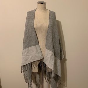 Grey Scarf Cardigan